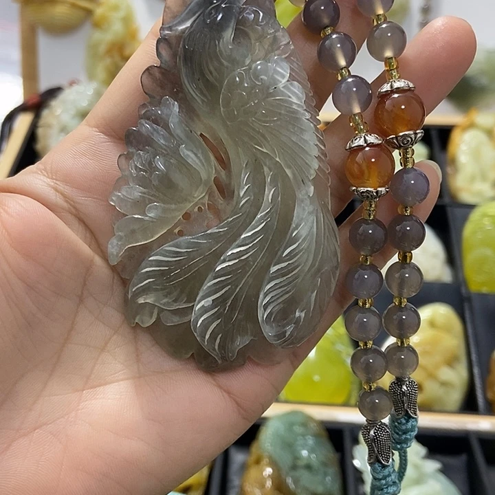 蛇纹石玉未镶嵌挂件