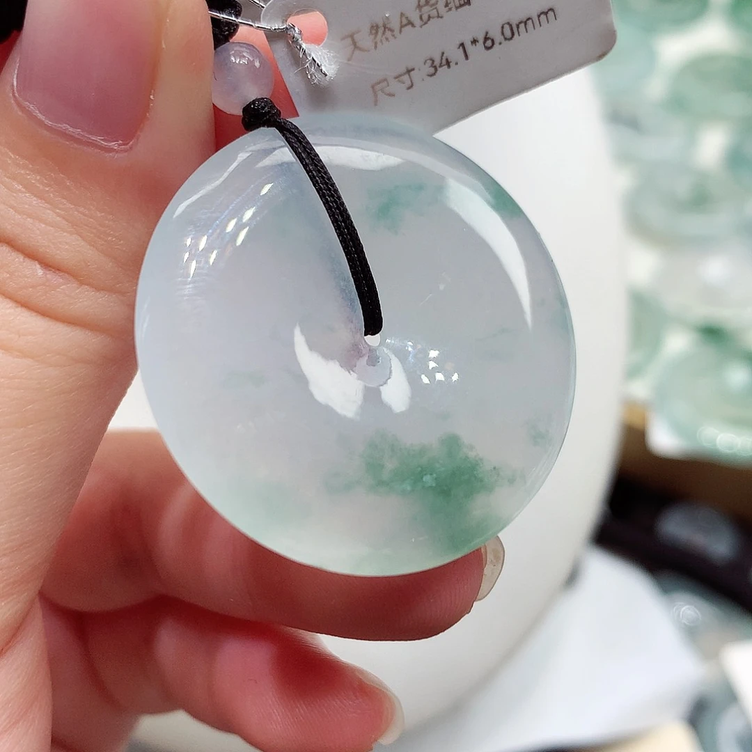 颈饰未镶嵌翡翠编号86，34.1/6