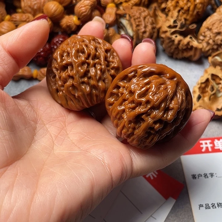 B***理吊坠文玩核桃四座楼