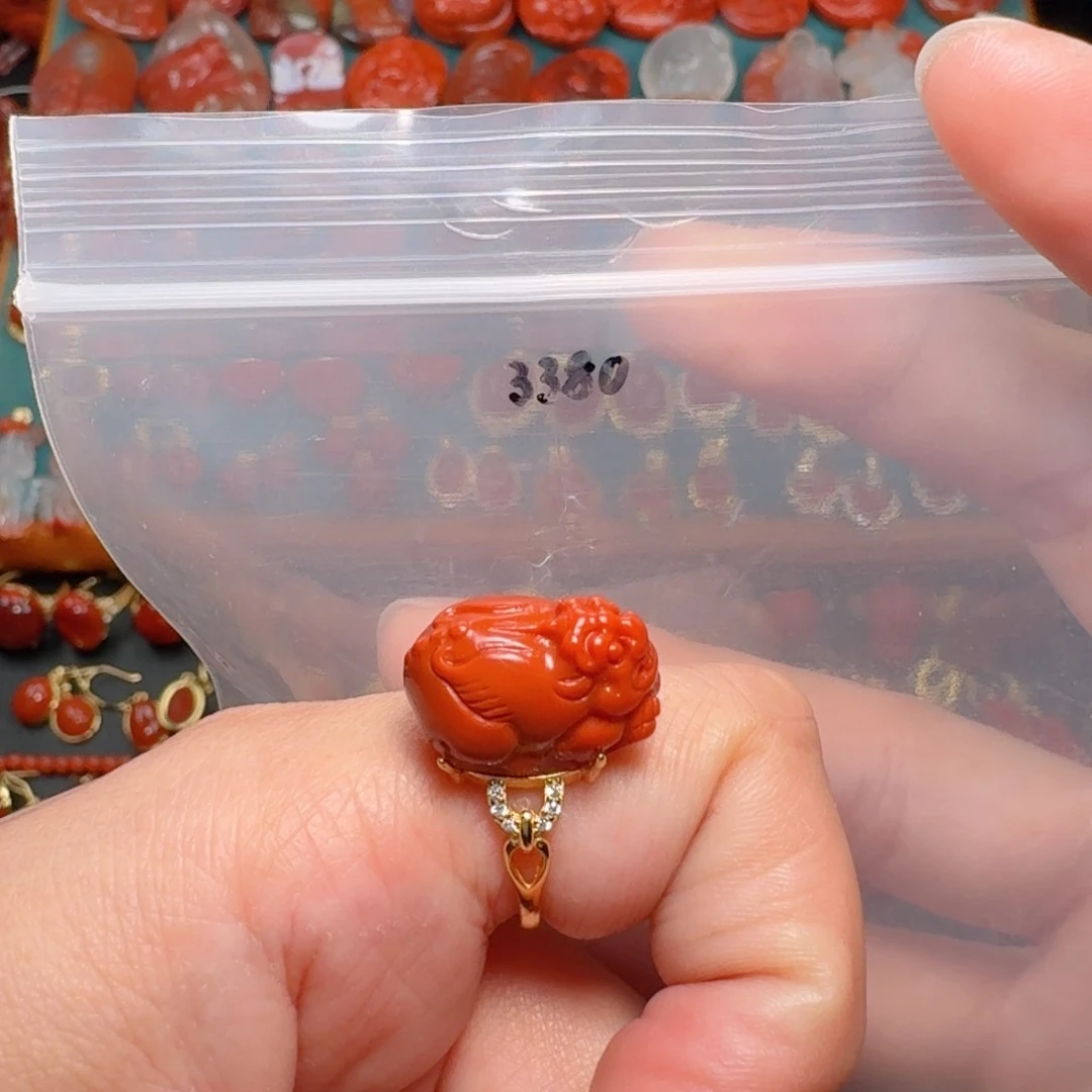 南红玛瑙南红银S925镶嵌