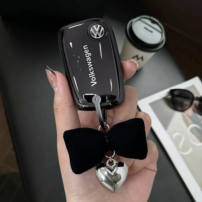 大众朗逸钥匙套速腾专用途观l探岳女帕萨特汽车宝来新款高级壳扣