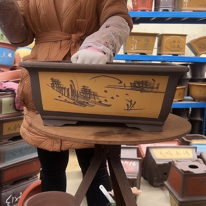 40黄马槽花盆花盆