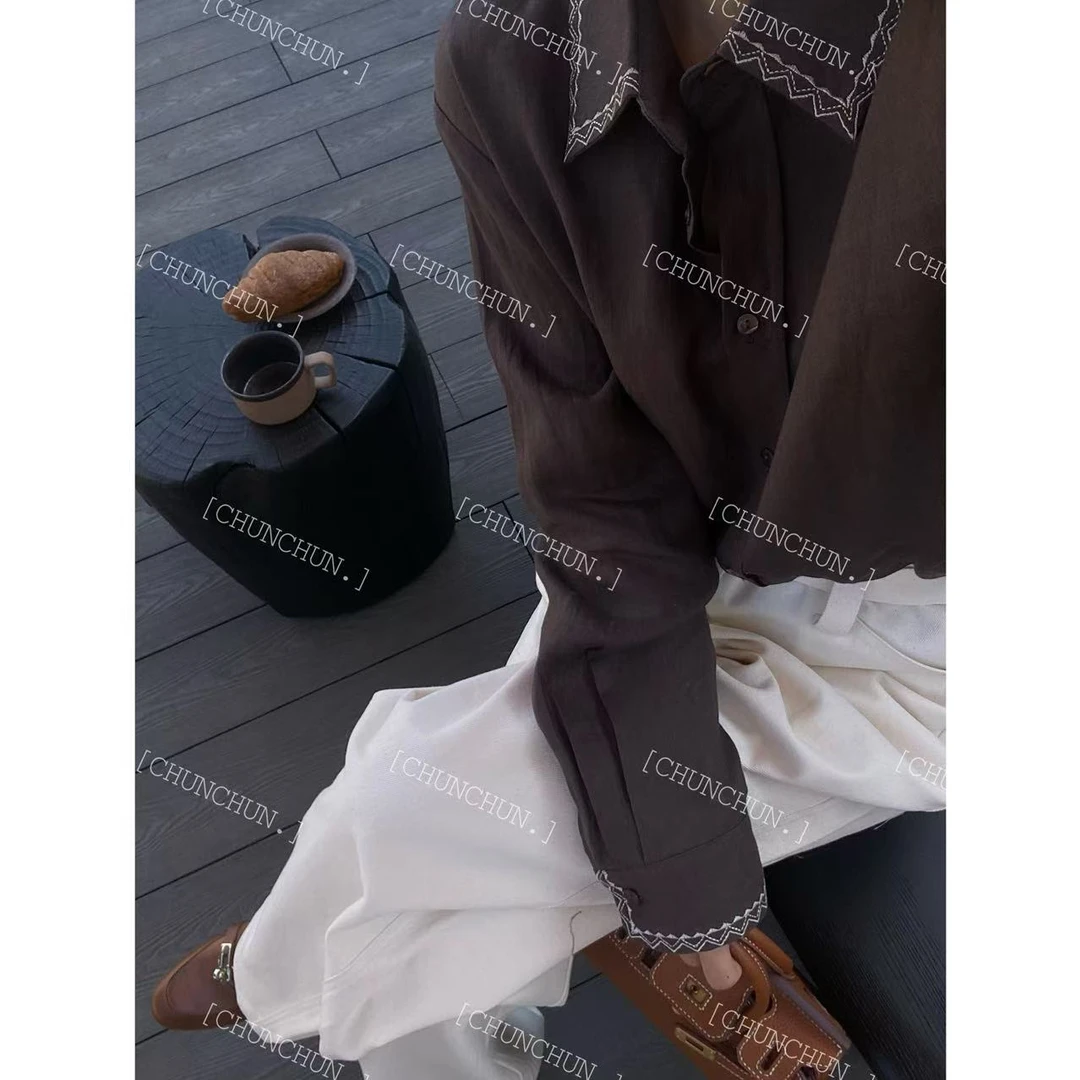 【纯纯女装】SEER CHUN高品质亚麻衬衫 50958