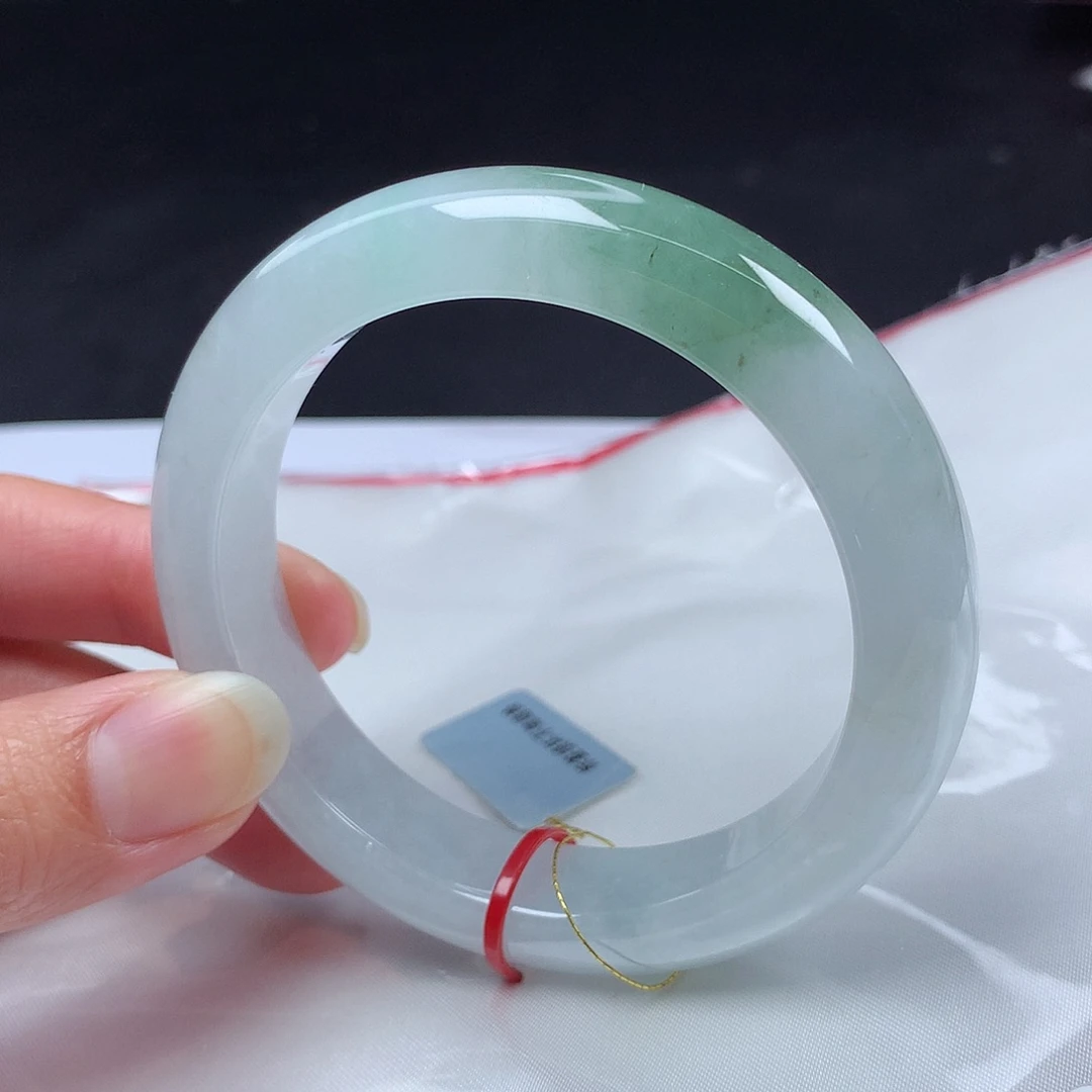 翡翠未镶嵌手镯56圈m110925