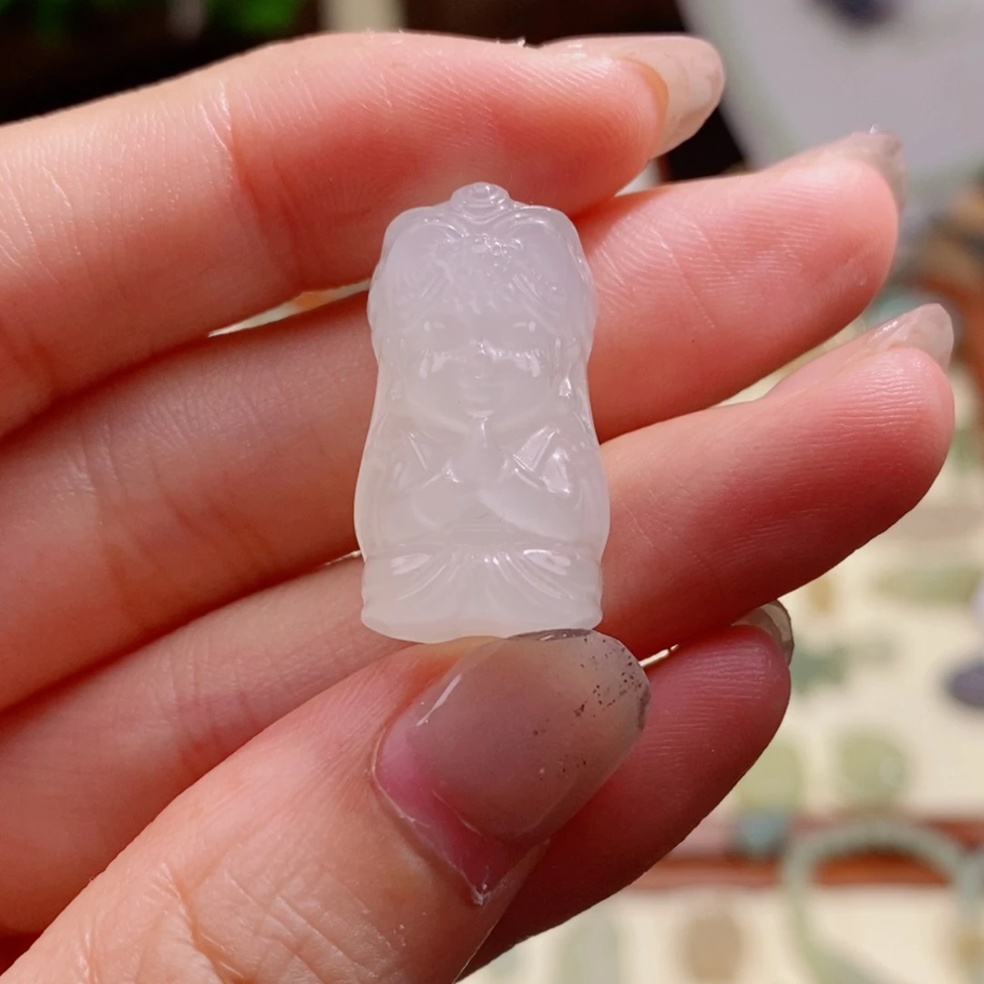 和田玉未镶嵌颈饰扎吉娘娘