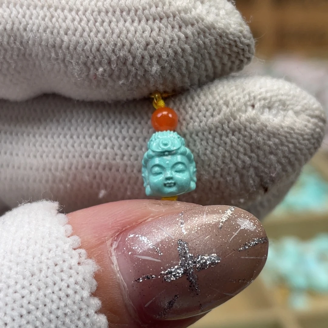 绿松石未镶嵌挂件