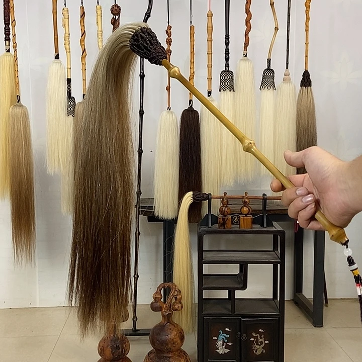 纯手工制作马尾拂尘