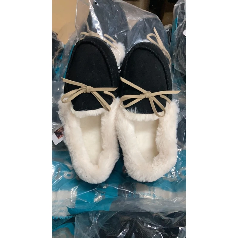 黑色蝴蝶结豆豆鞋