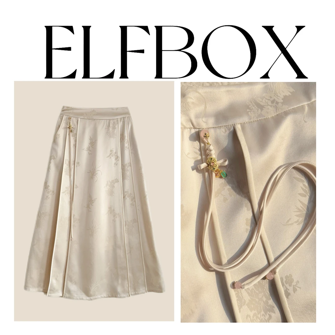 盈盈推荐《幽兰》复古百搭高腰显瘦时尚气质中国风三醋酸马面裙3157