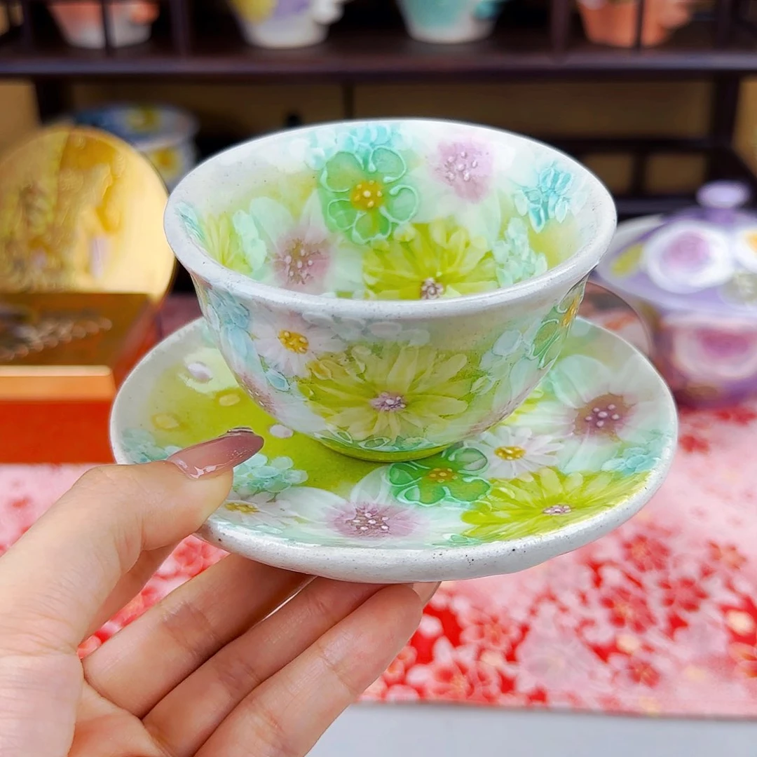 他家茶具瓷器真美！珍*