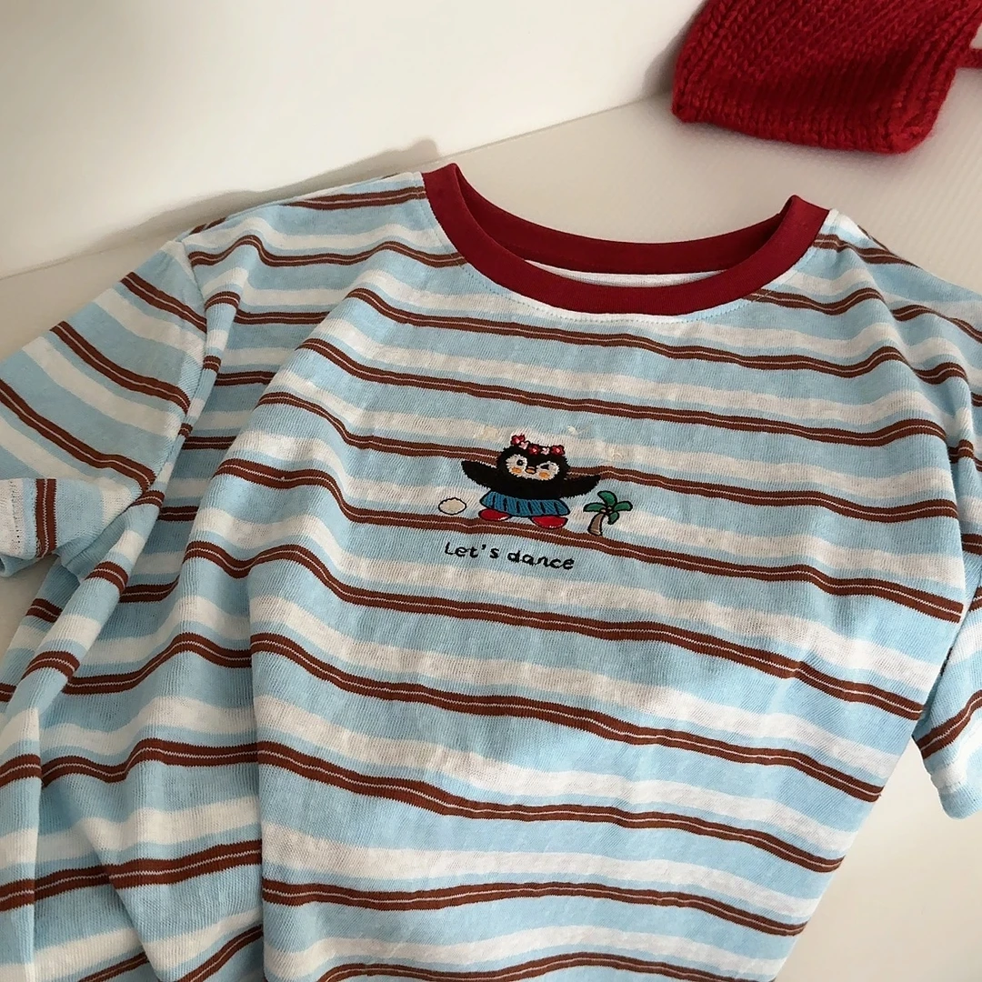 1770小企鹅条纹短袖miu