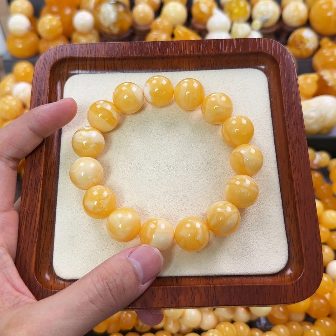 琥珀未镶嵌珠宝奇石16mm同料