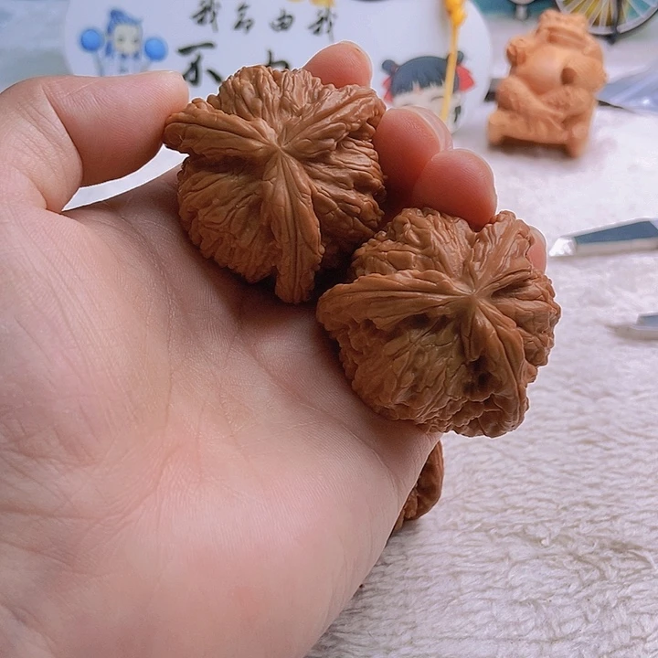 把件文玩核桃朱三棱