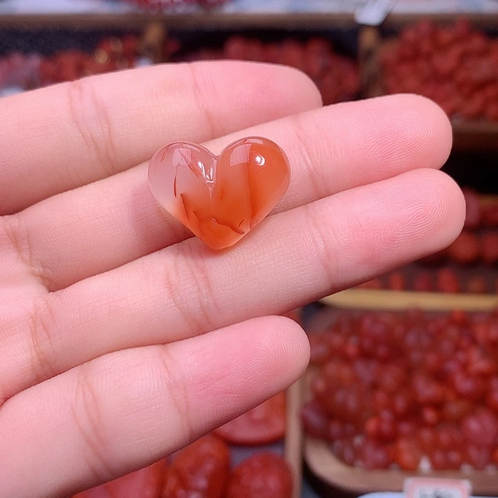 南红玛瑙未镶嵌南红飘花屁桃