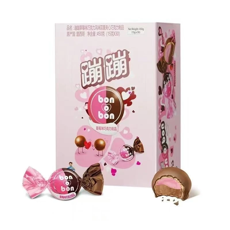 墨西哥原装进口巧克力蹦蹦夹心巧克力450克分享装天气热可能会化