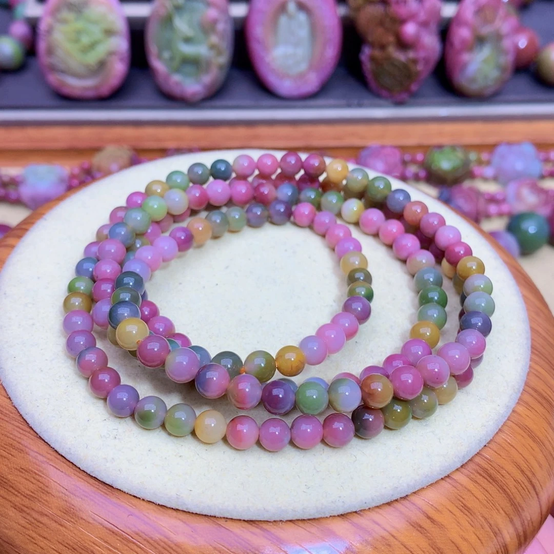 玛瑙未镶嵌手链盐源