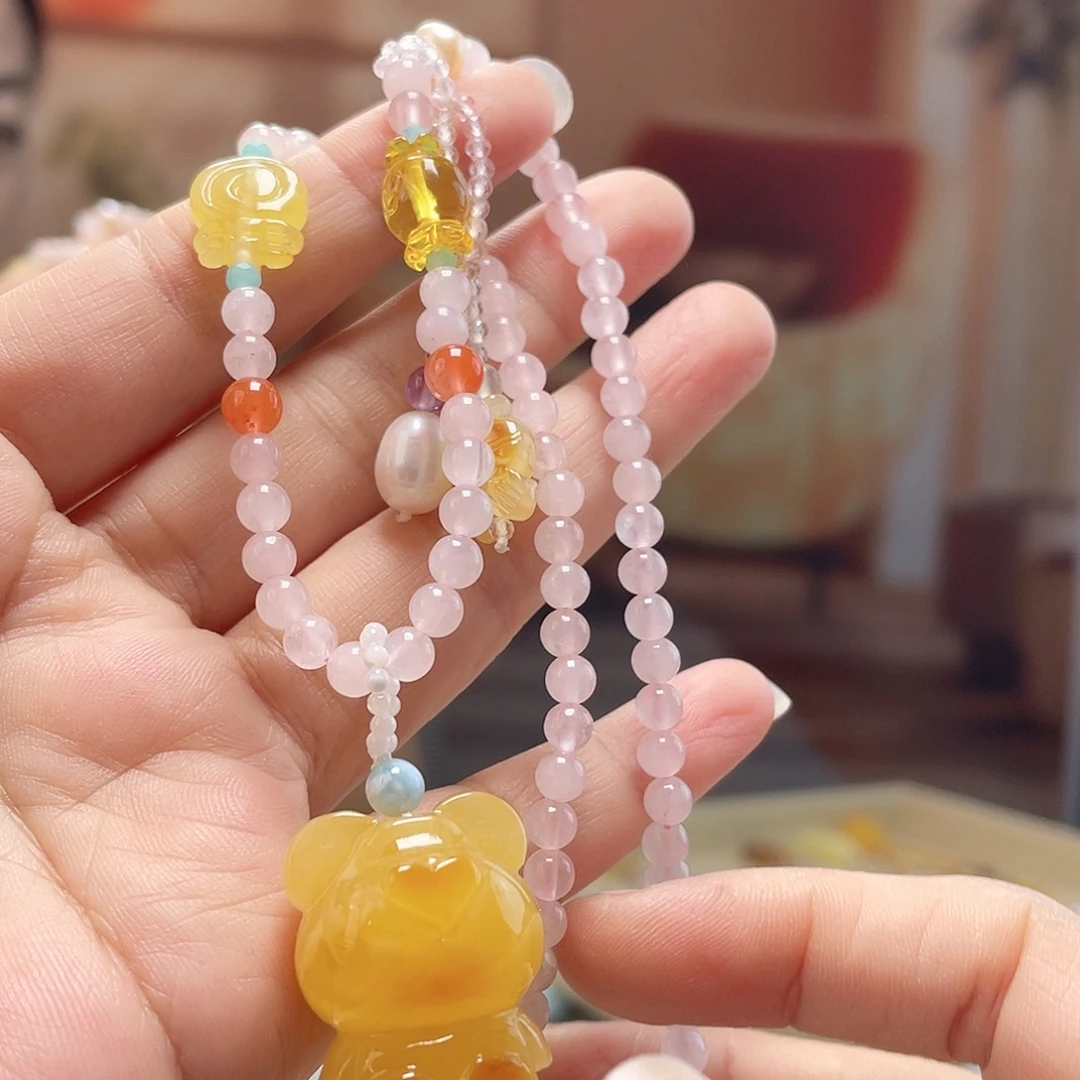 裸石蜜蜡未镶嵌蜜蜡吊坠