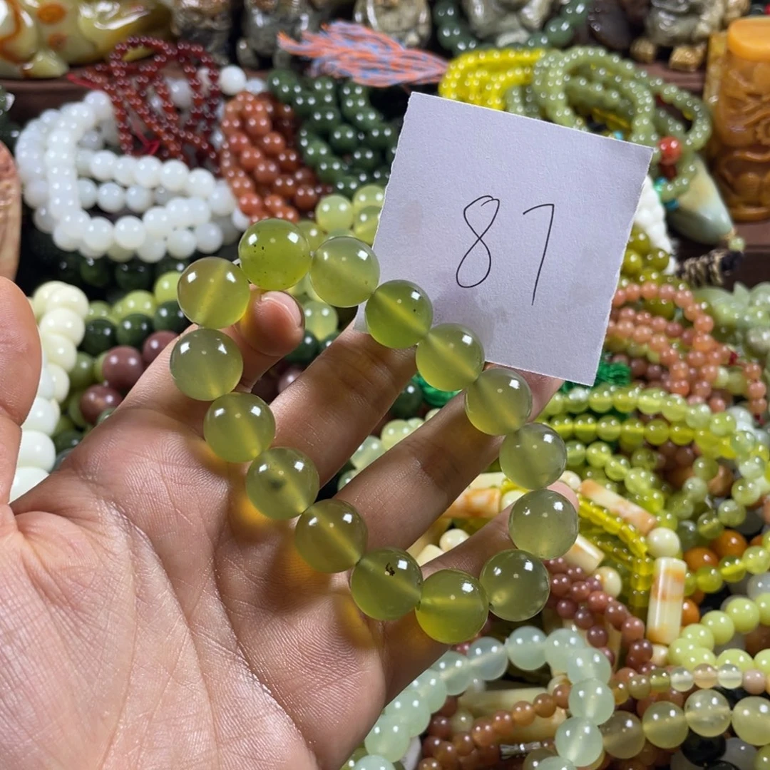 未镶嵌蛇纹石玉手串