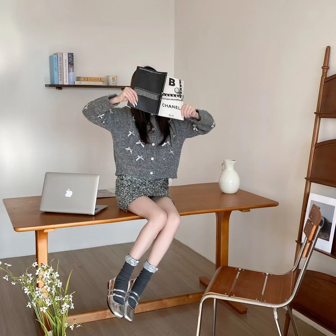 【精致小妖精】春季手工亮片独立设计师款新款女袜