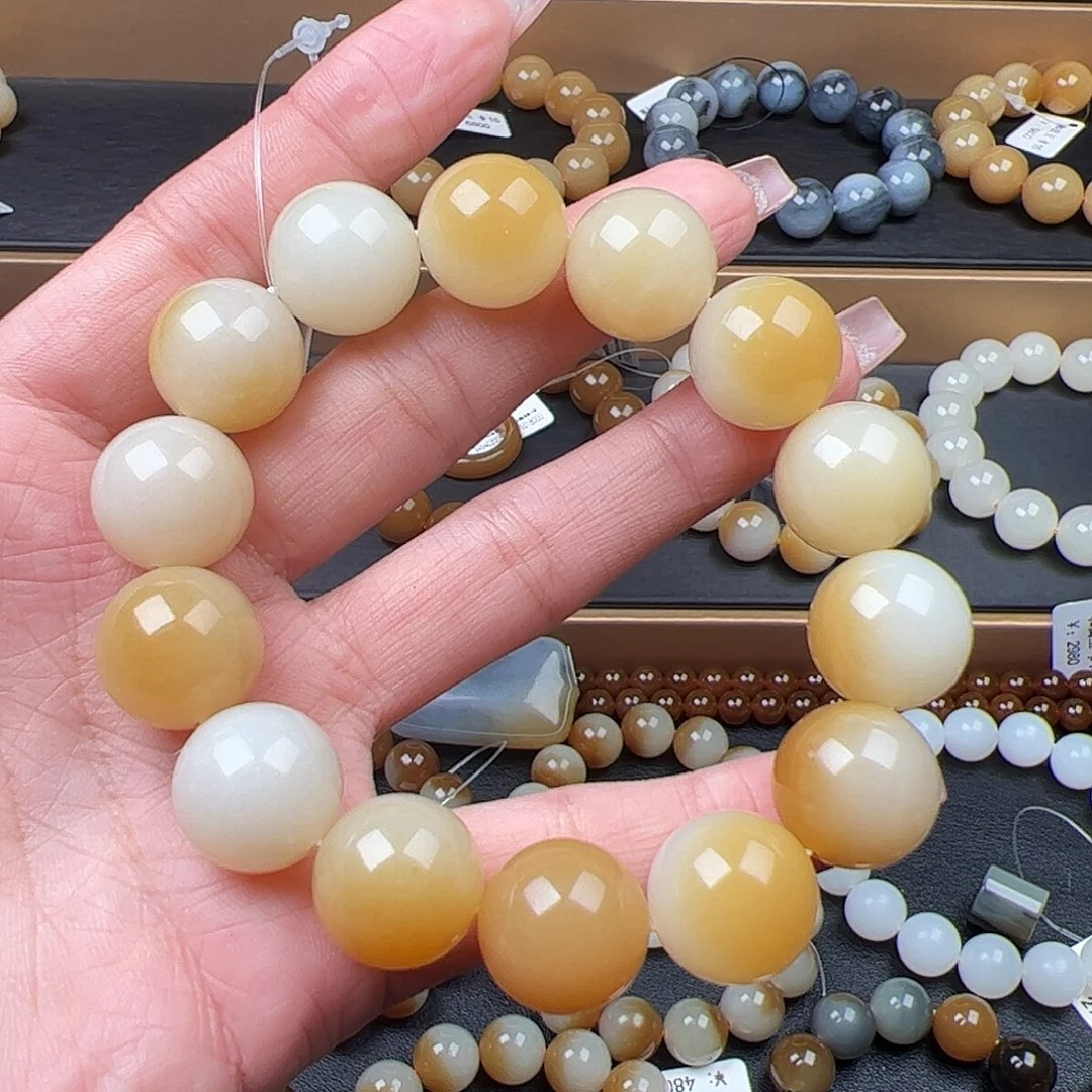 和田玉未镶嵌手链卡16