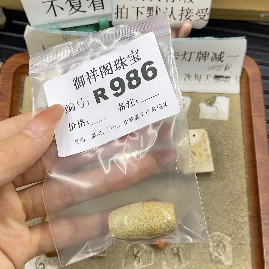 硅化珊瑚（珊瑚玉）未镶嵌颈饰g****5