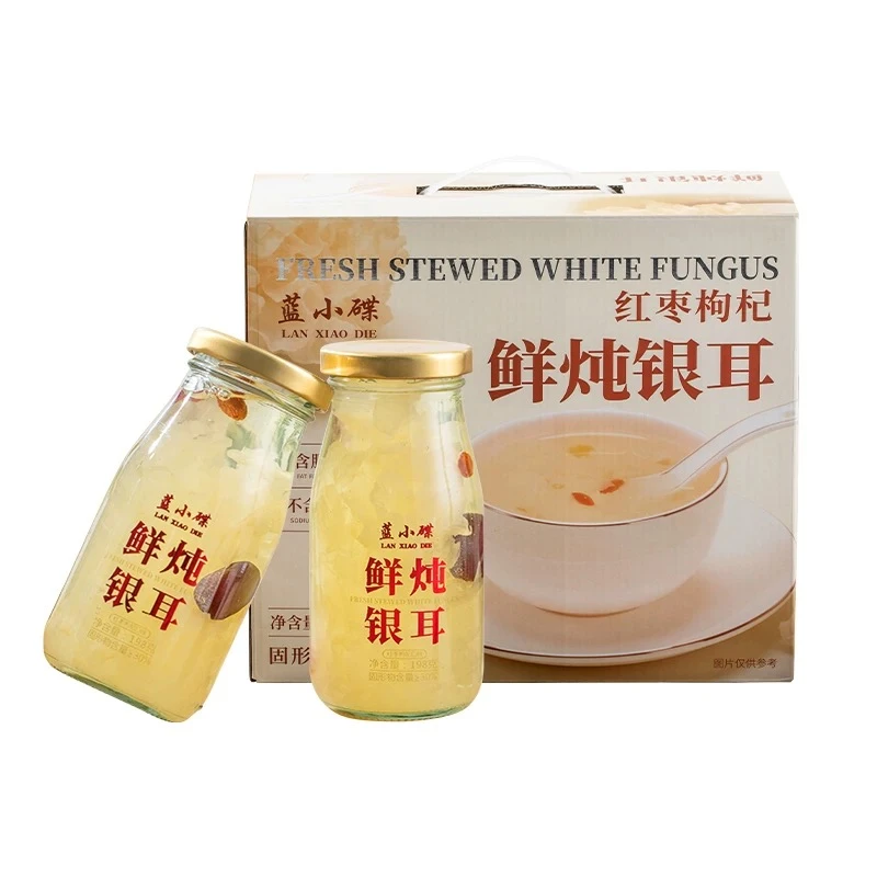 蓝小碟鲜炖银耳红枣枸杞198g*6 1箱/份