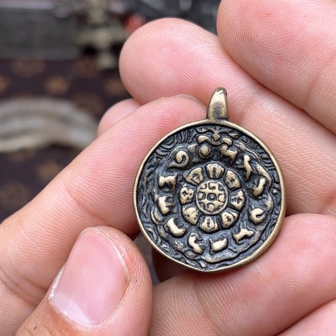 铜星月菩提挂件菩提