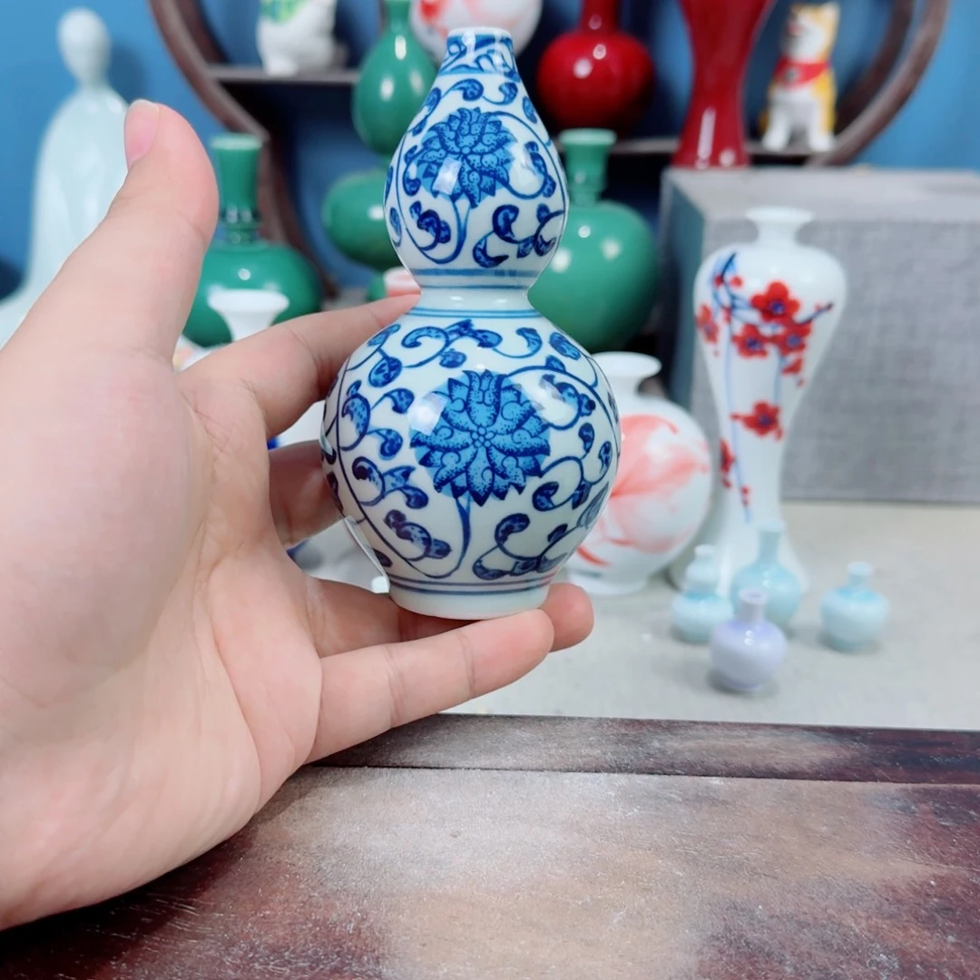陶瓷手工小花器摆件