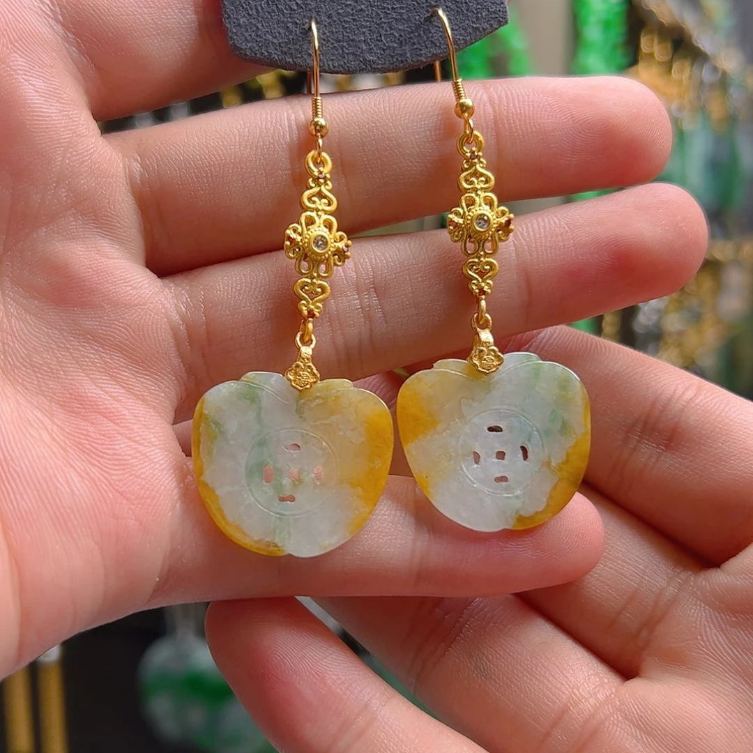 未镶嵌翡翠耳饰翡翠