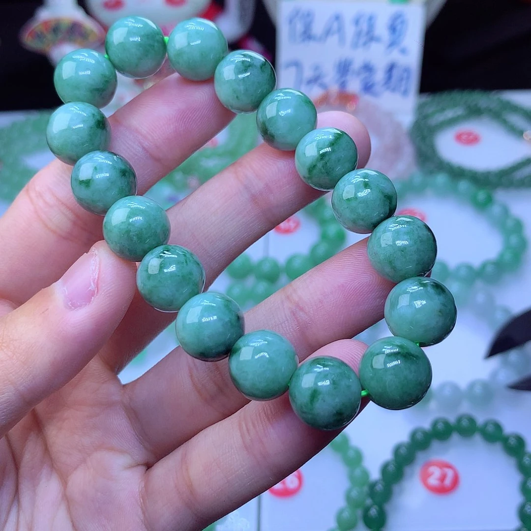 翡翠毛衣链未镶嵌