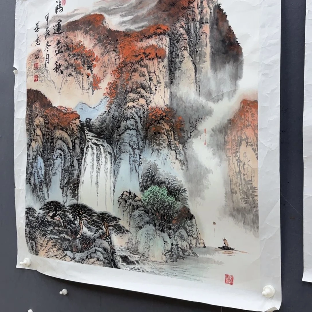 大***鹏国画刘学志四尺斗方艺