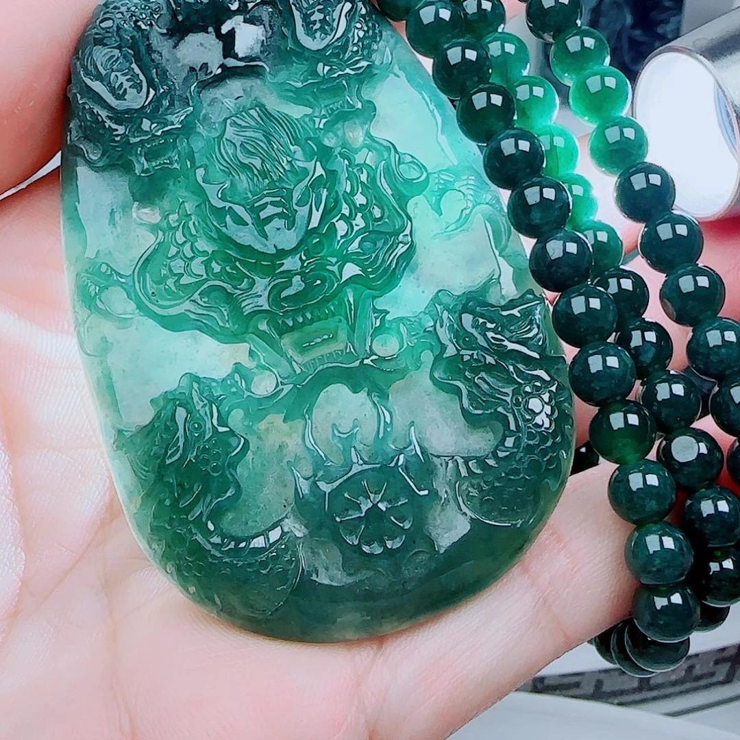 翡翠未镶嵌颈饰246890