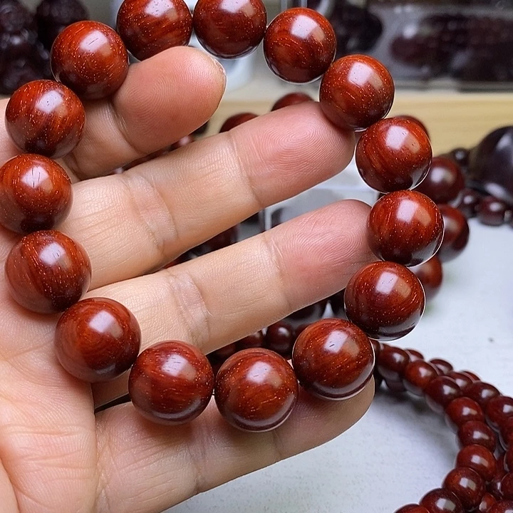 手串/手链檀香紫檀（小叶紫檀）1.5双面鱼鳞