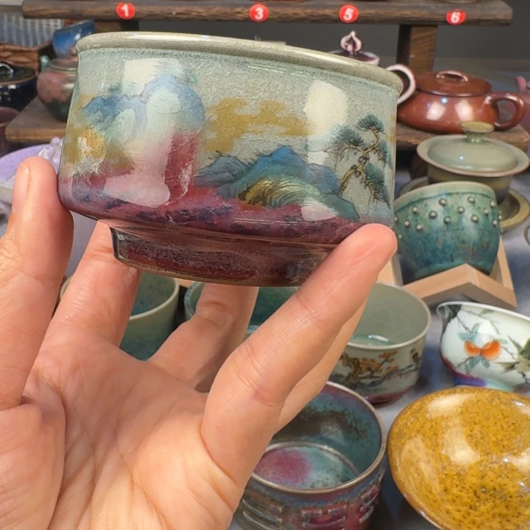 瓷片钧瓷单杯钧瓷单杯钧瓷单杯