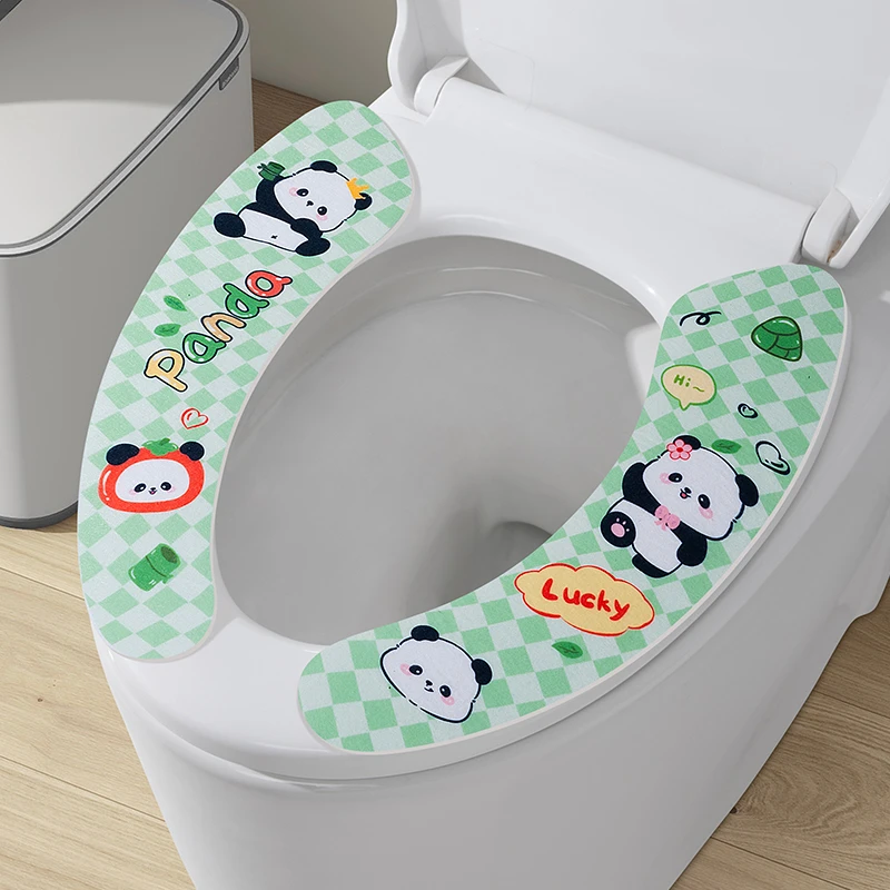 马桶坐垫贴四季通用家用夏季马桶圈粘贴式可水洗薄款马桶座垫垫子