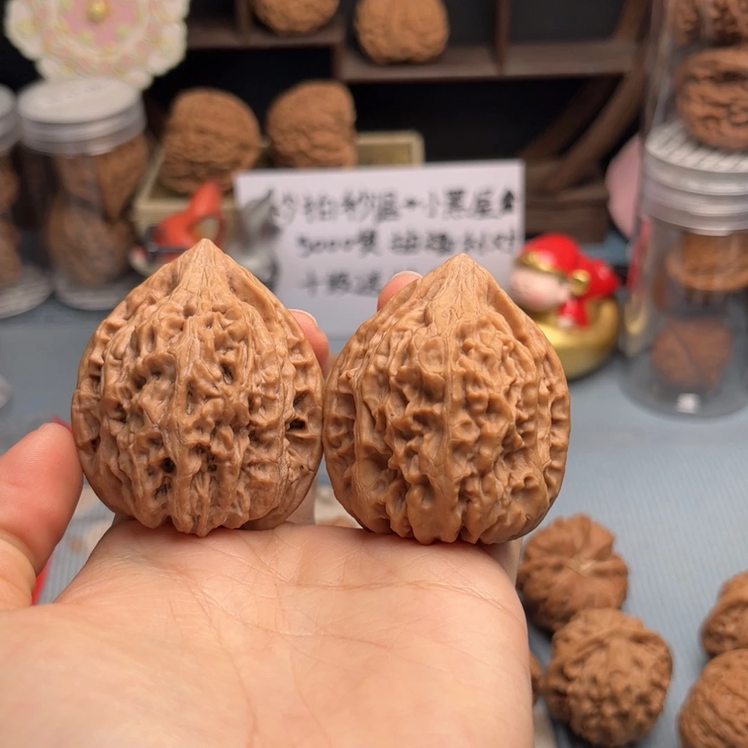 把件文玩核桃老款鸡心44 全品无修 毕业鸡心…