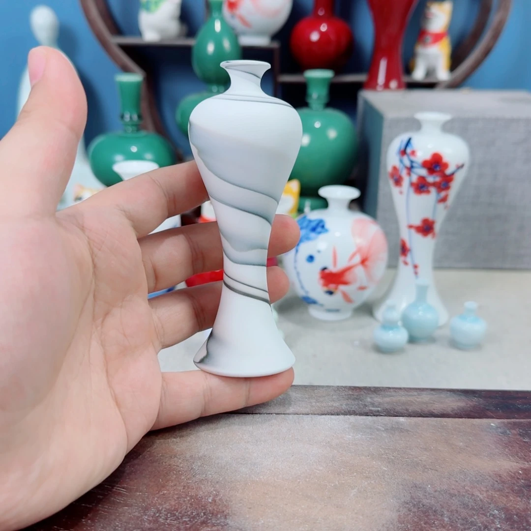 陶瓷手工小花器摆件