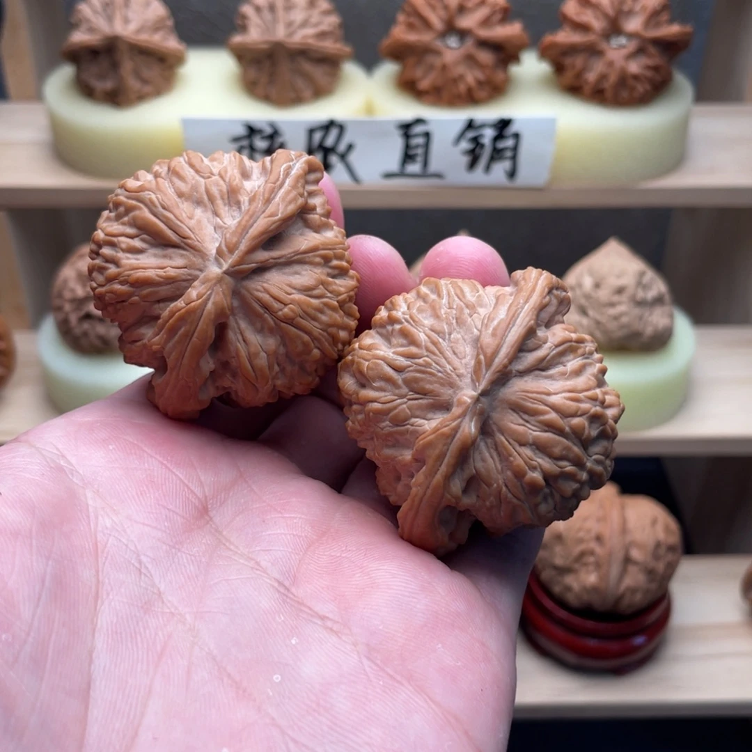 吊坠文玩核桃球白45