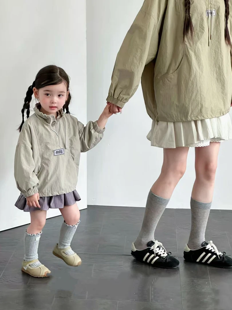 自制秋款立领冲锋衣