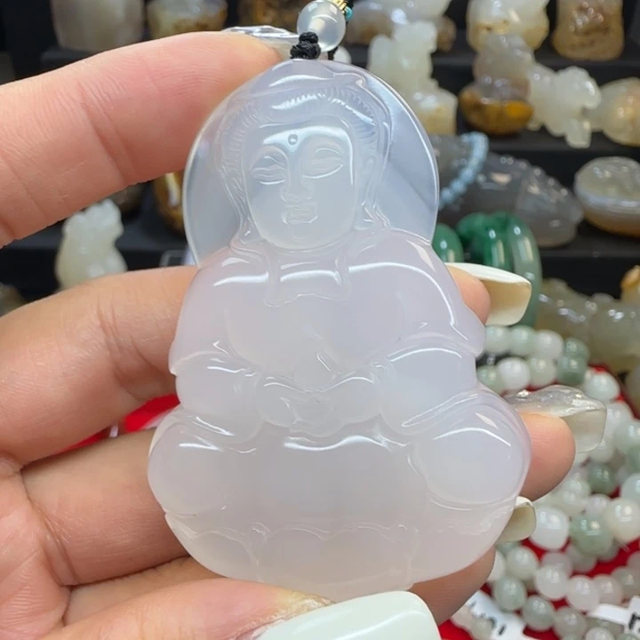 玛瑙/玉髓合金吊坠