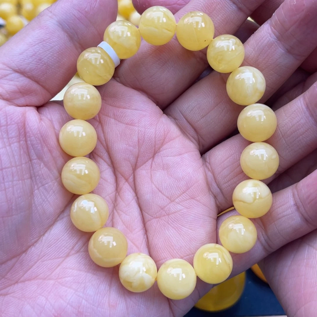 琥珀裸石未镶嵌琥珀蜜蜡11m m