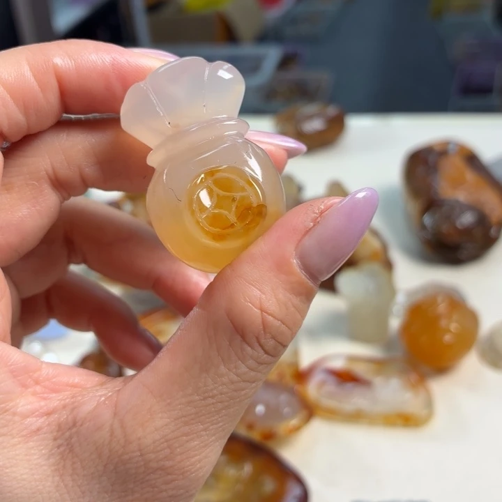 玛瑙/玉髓未镶嵌吊坠(不含链)