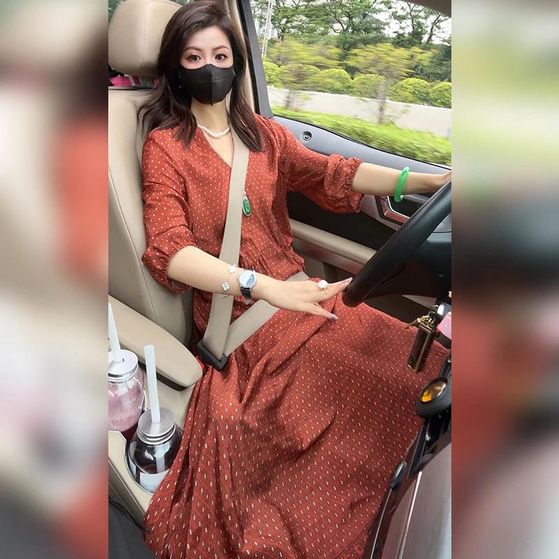 【Linda姐高端线】夏季新款时尚高贵气质法式连衣裙子AS5LYH1099