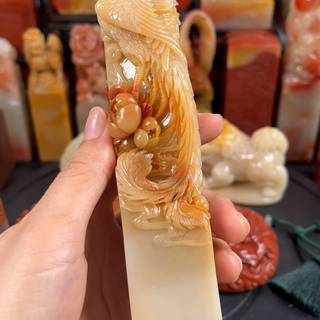 寿山石浩**周寿山石印章