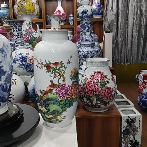 w***g瓷片景德镇陶瓷花瓶子