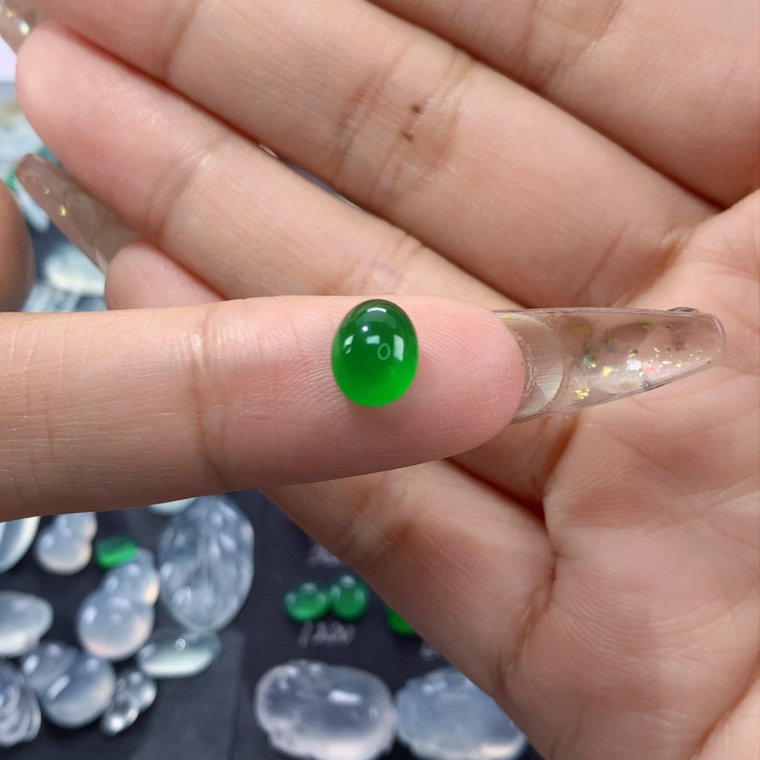 翡翠颈饰未镶嵌纯天然缅甸A货翡翠