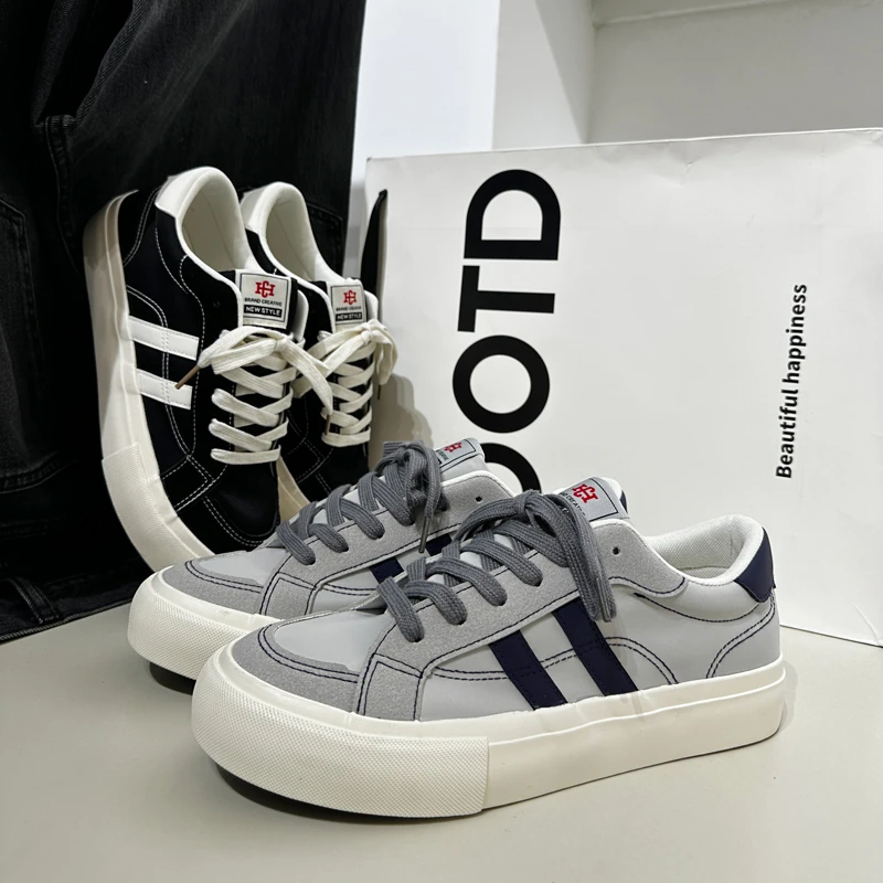 2025夏季新款爆款帆布鞋男生透气板鞋男款百搭休闲小众潮鞋子布鞋