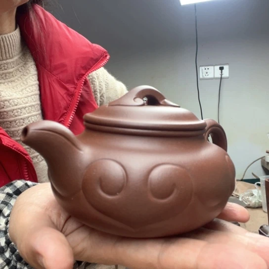 茶壶紫砂马*程泥料龙血砂