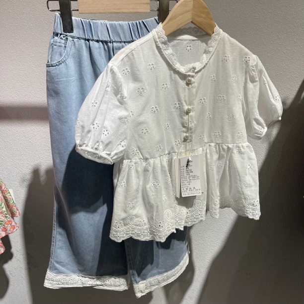 6715童装短袖长裤套装