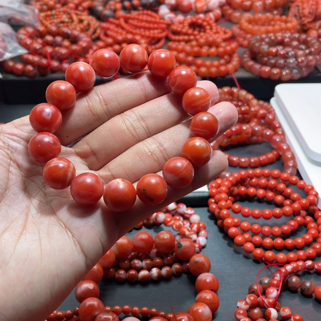 南红玛瑙手链未镶嵌楚*呀